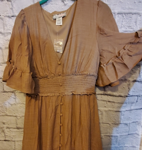 🤎NWOT A. Calin by Flying Tomato Mocha Maxi Dress - Picture 6 of 10